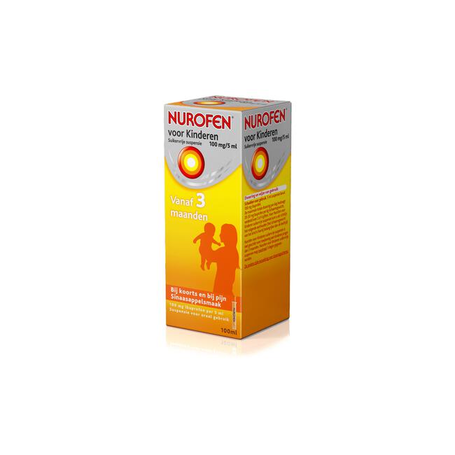 Nurofen Voor Kinderen Suikervrije Suspensie Sinaasappelsmaak