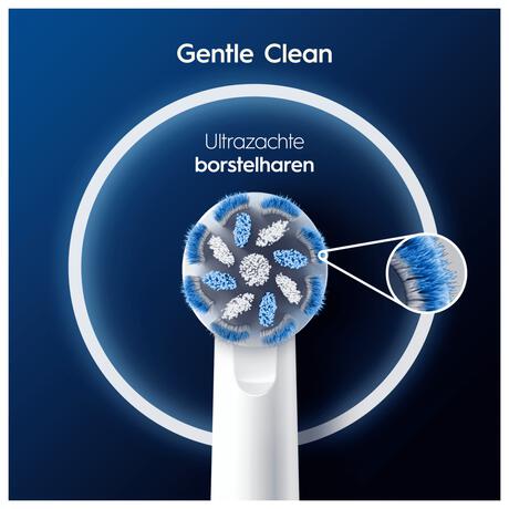 Oral-B Sensitive Clean Opzetborstels Wit 4 Stuks