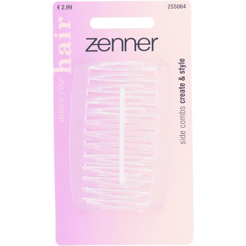 Zenner Zijkammen Transparant 2x