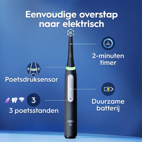 Oral-B iO 3s Zwart Elektrische Tandenborstel