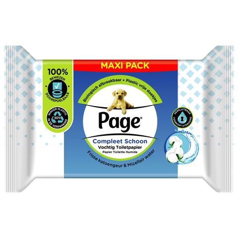 Page Vochtig Toiletpapier Compleet Schoon Maxi Voordeelverpakking