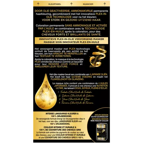 Syoss Oleo Intense  Permanente Haarkleuring 1-10 Intens Zwart/Noir Intense