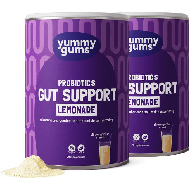 Yummygums Gut Support Lemonade Suikervrij 240 GR