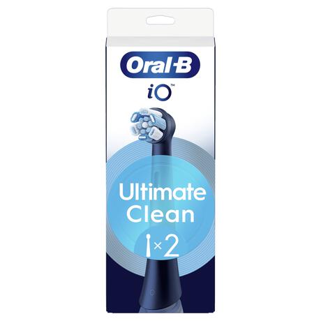 Oral-B iO Ultimate Clean Opzetborstels Zwart 2 Stuks
