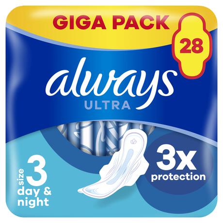 Always Maandverband Ultra Long Plus Wings Giga Pack 28 stuks