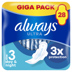 Always Maandverband Ultra Long Plus Wings Giga Pack 28 stuks