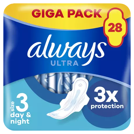 Always Maandverband Ultra Long Plus Wings Giga Pack 28 stuks