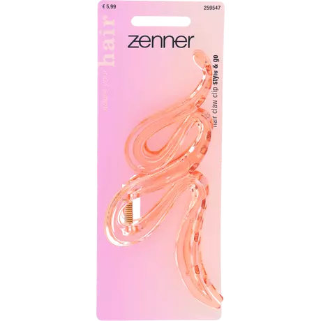 Zenner Haarklem Golvend Transparant Roze