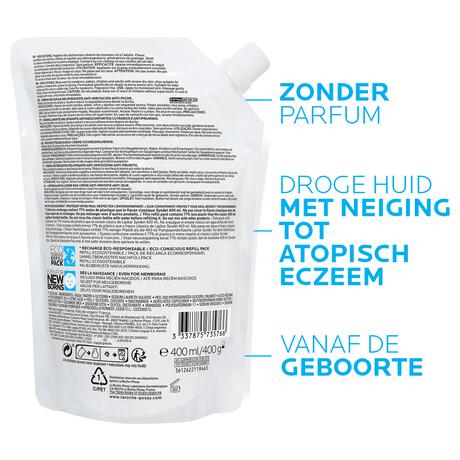 La Roche-Posay Lipikar Syndet AP+ Gel-Crème Navulverpakking 400 ML