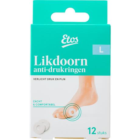 Etos Likdoorn Anti-Drukringen Large 12 stuks