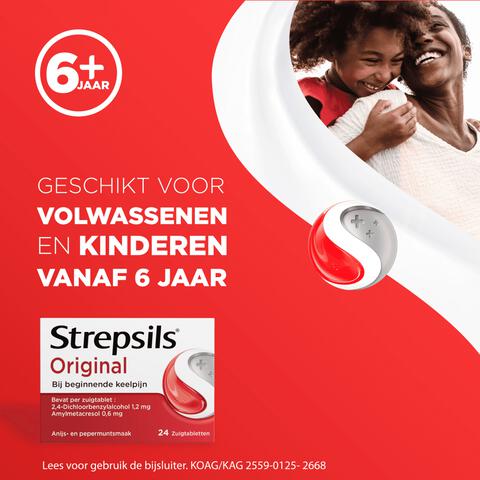Strepsils zuigtabletten normaal 24 stuks