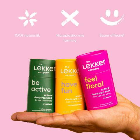 The Lekker Company Be Active Deodorant Stick 40 gram