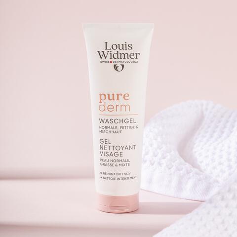 Louis Widmer Purederm Wash Gel Gezicht Zonder Parfum 125 ML
