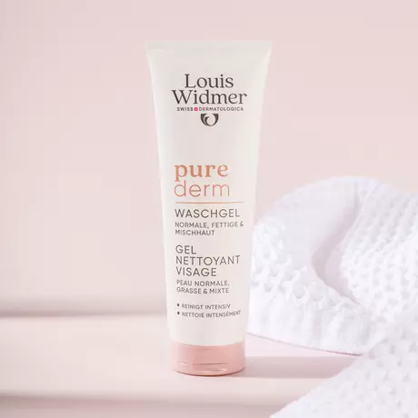 Louis Widmer Purederm Wash Gel Gezicht Zonder Parfum 125 ML