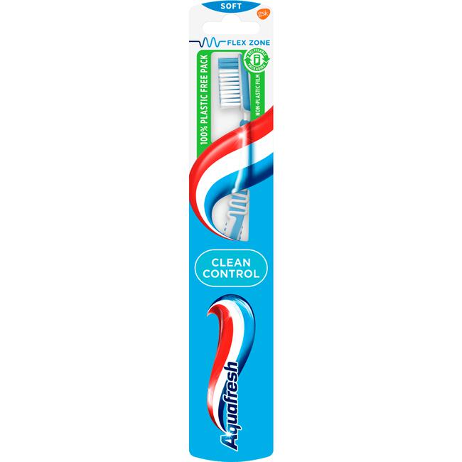 Aquafresh Clean Control Soft Tandenborstel - 1 stuk