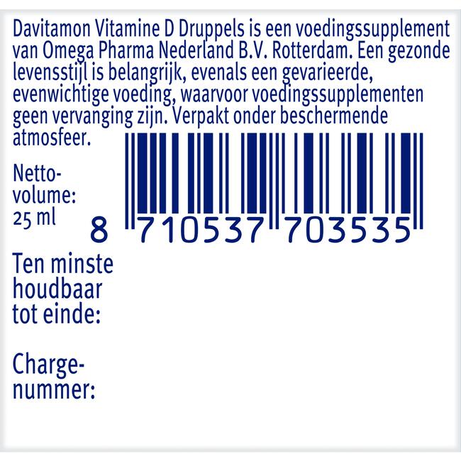 Davitamon Vitamine D Olie 25 ML