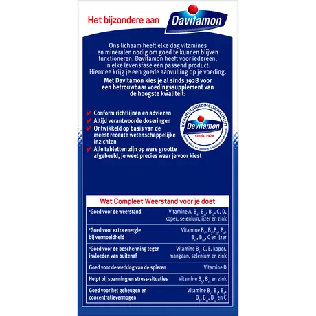 Davitamon Compleet Weerstand Vitamine C & D3 Dragees 400 stuks
