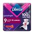 Libresse Ultra Thin Maandverband Goodnight Extra 9 stuks