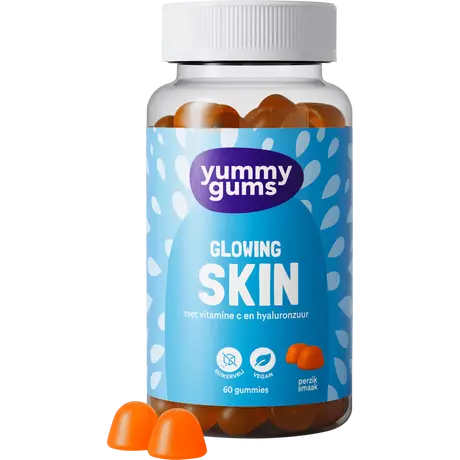 Yummygums Glowing Skin Gummies Suikervrij 60 stuks&nbsp;
