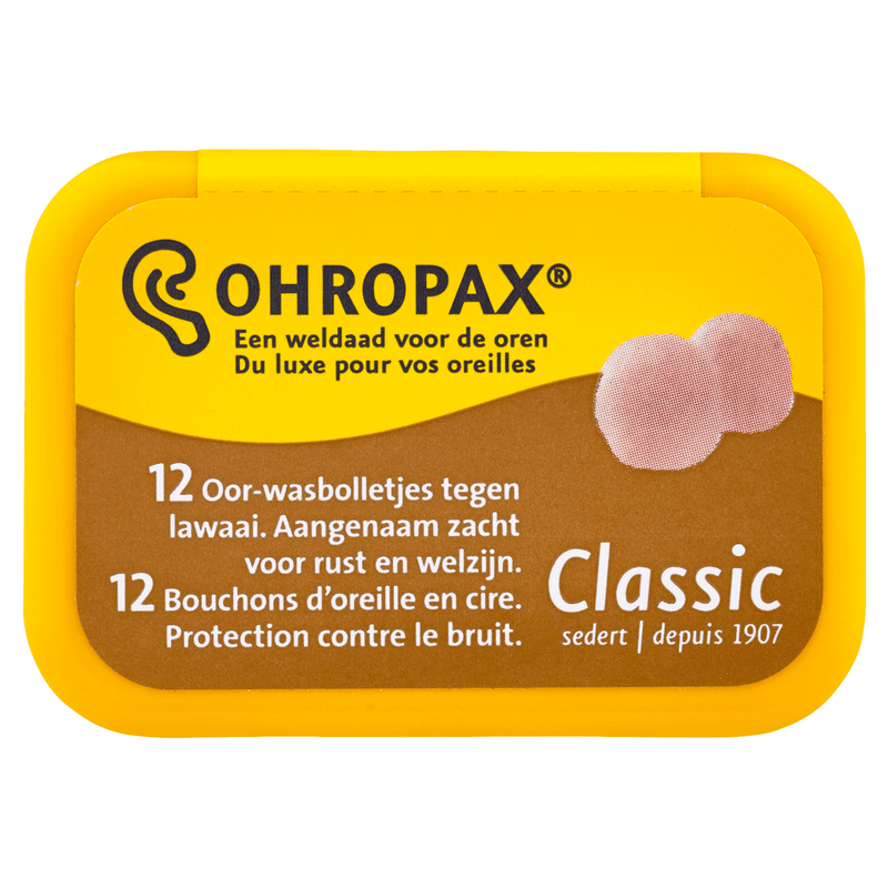 Ohropax Classic Oor-Wasbolletjes Tegen Geluid