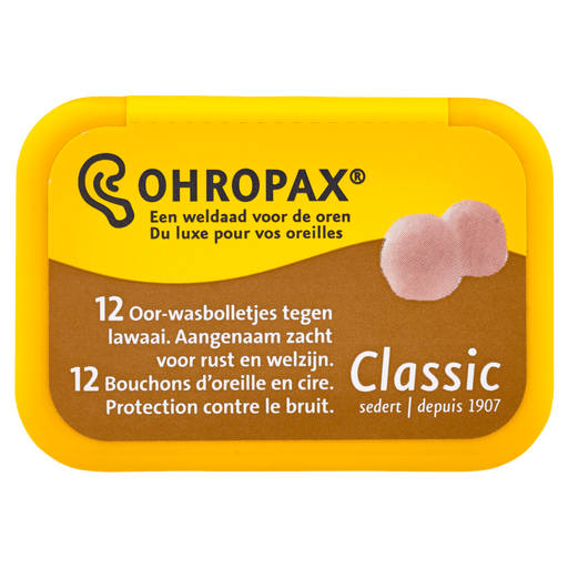 Ohropax Classic Oor-Wasbolletjes Tegen Geluid