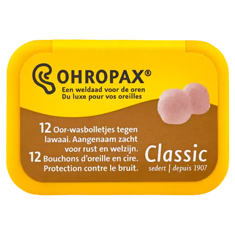 Ohropax Classic Oor-Wasbolletjes Tegen Geluid
