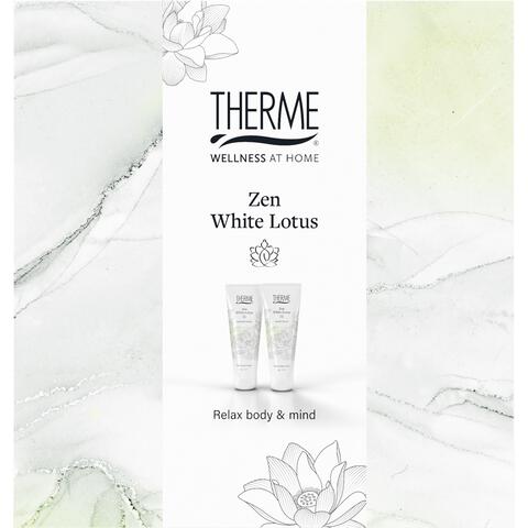 Therme Giftset Zen White Lotus Shower Satin & Hand Balm