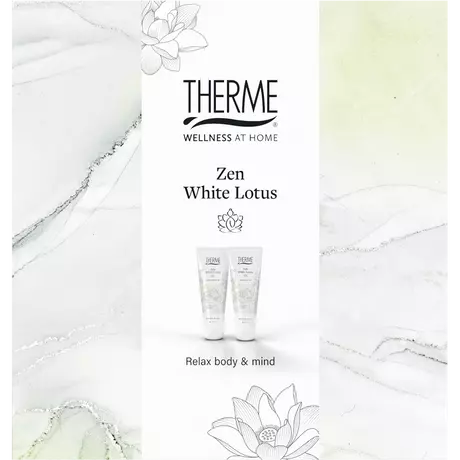 Therme Giftset Zen White Lotus Shower Satin & Hand Balm