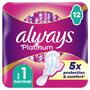 Always Platinum Maandverband Normal Met Vleugels 12 Stuks