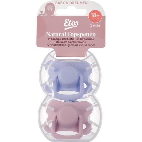 Etos Fopspenen 18+ Maanden Roze/Violet 2 stuks