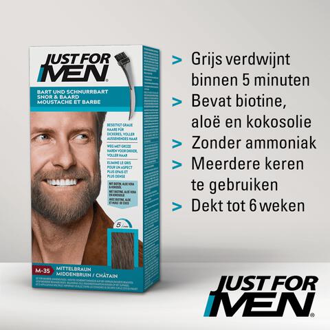 Just For Men Snor & Baard Middenbruin M35