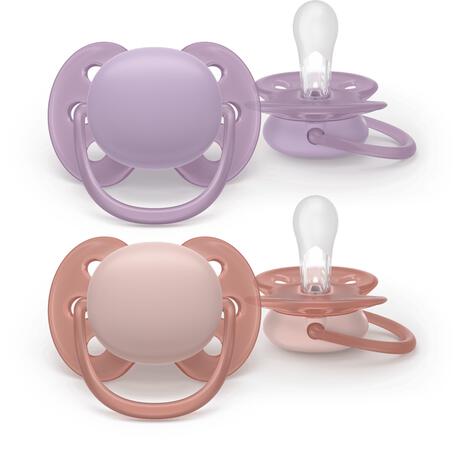 Philips Avent Fopspeen Ultra Soft 6-18M Double Pack, mixed - SCF091/44