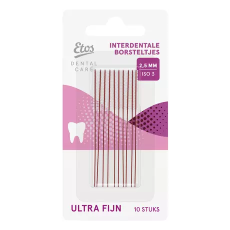 Etos Interdentale Ragers Ultra Fijn 2,5 mm 10 stuks