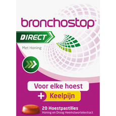 Bronchostop Direct Hoestpastilles bij Keelpijn 20 Stuks