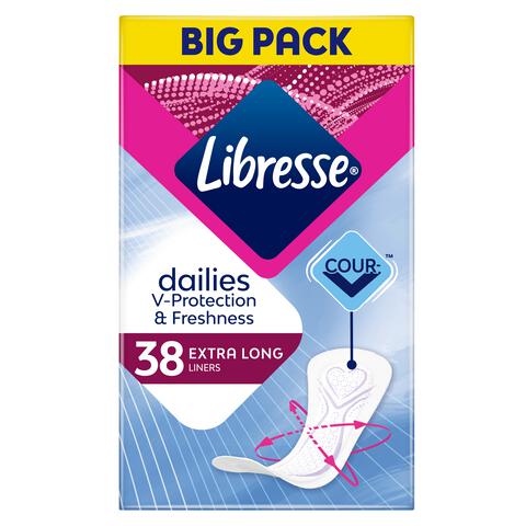 Libresse Dailies Inlegkruisjes Extra Long Big Pack 38 stuks