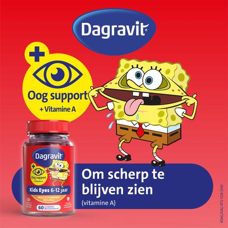 Dagravit Kids Multivitaminen Gummies Xtra + Eyecare 6-12 jaar 60 stuks