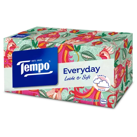 Tempo Everyday XXL Light box 3-Laags Tissues 140 stuks