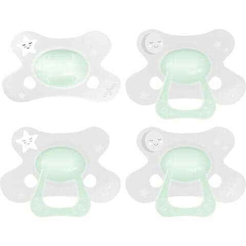 Difrax Fopspeen Natural 6+ M Glow In The Dark