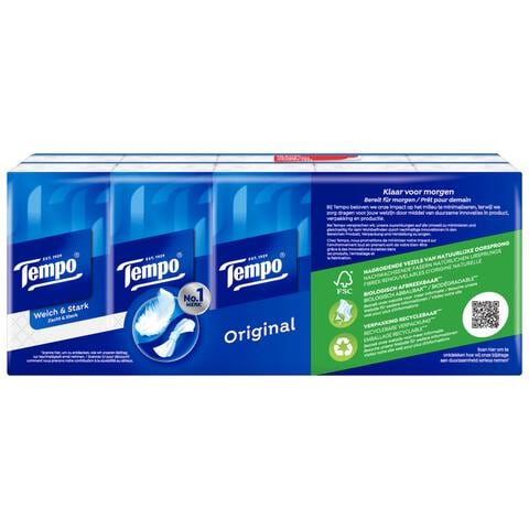 Tempo Regular 4-Laags Zakdoekjes 10 pakjes