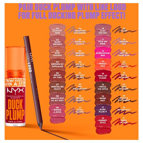 NYX Professional Makeup Duck Plump Lip Plumping Laquer Lipgloss 6 Brick Of Time