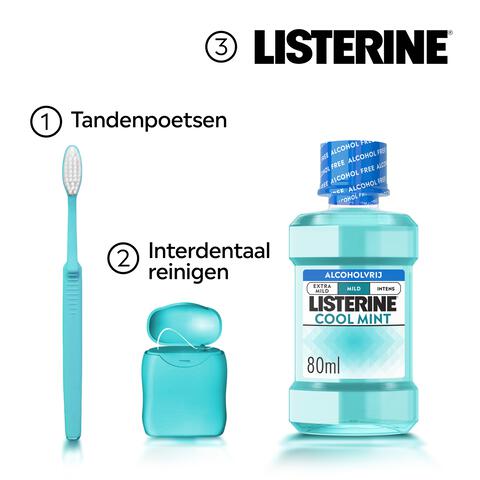 Listerine® Cool Mint Mondwater Mini 80 ML