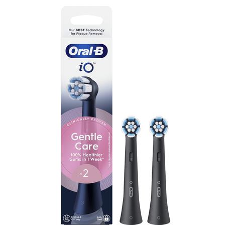 Oral-B iO Gentle Care Opzetborstels Zwart 2 Stuks