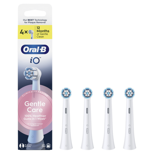 Oral-B iO Gentle Care Opzetborstels Wit 4 Stuks