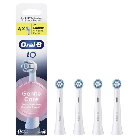 Oral-B iO Gentle Care Opzetborstels Wit 4 Stuks