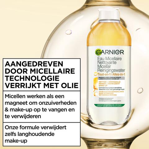 Garnier SkinActive Micellair Reinigingswater in Olie 400 ML