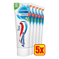 Aquafresh Freshmint 3-in-1 Tandpasta Voordeelverpakking 5 x 75  ML