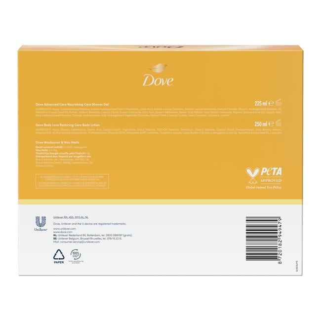 Dove Advanced Nourishing Care Giftset met Wax Burner Geschenkset
