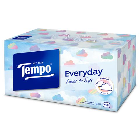 Tempo Everyday XXL Light box 3-Laags Tissues 140 stuks