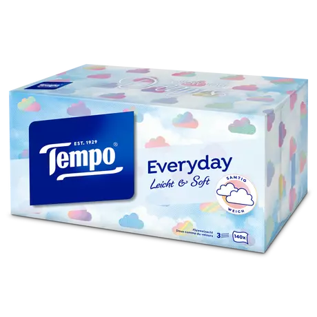 Tempo Everyday XXL Light box 3-Laags Tissues 140 stuks