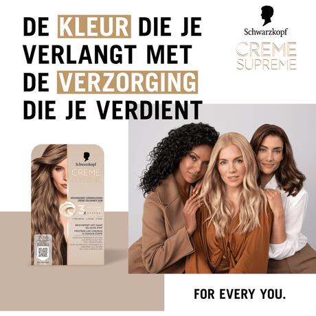 Schwarzkopf Creme Supreme Haarkleuring 7-16 Cool As Donkerblond